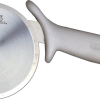Omcan - 4” R-Style Pizza Cutter with White Handle, Pack of 10 - 12815