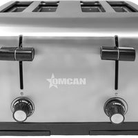 Omcan - 4-Slot Stainless Steel Commercial Standard Duty Pop Up Toaster - 44517