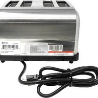 Omcan - 4-Slot Stainless Steel Commercial Standard Duty Pop Up Toaster - 44517