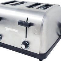 Omcan - 4-Slot Stainless Steel Commercial Standard Duty Pop Up Toaster - 44517