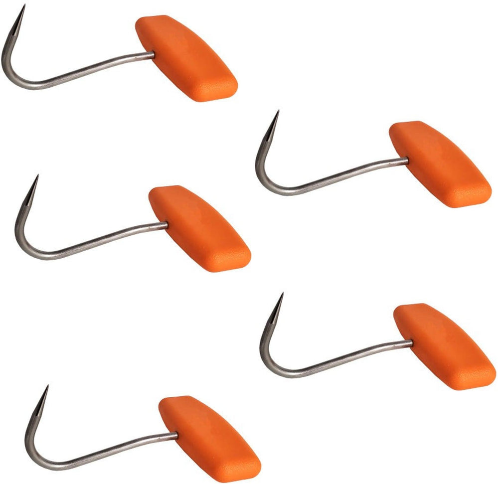 Omcan - 4" Stainless Steel T-shaped Boning Hook, Pack of 5 - 46815