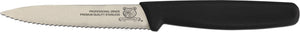 Omcan - 4” Wave Edge Paring Knife with Black Polypropylene Handle, 20/cs - 11494