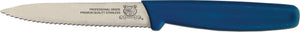 Omcan - 4” Wave Edge Paring Knife with Blue Polypropylene Handle, 20/cs - 11495