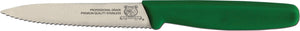 Omcan - 4” Wave Edge Paring Knife with Green Polypropylene Handle, 20/cs - 11496