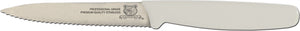 Omcan - 4” Wave Edge Paring Knife with White Polypropylene Handle, 20/cs - 11499