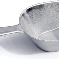 Omcan - 4 oz Aluminum Scoop with Flat Bottom (118 ml), Pack of 30 - 80117