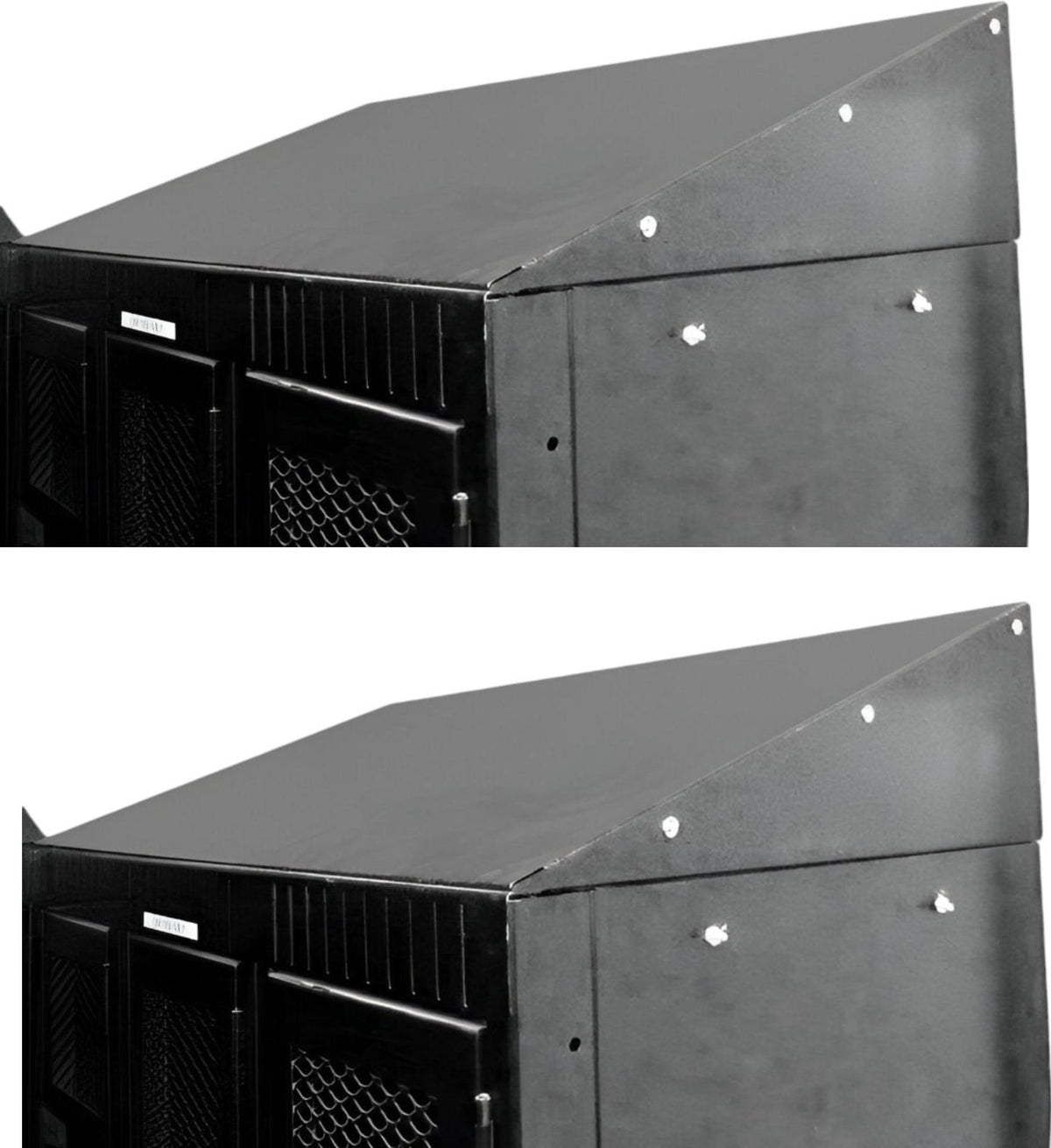 Omcan - 40" X 26" X 9" Black Slope Top for 3 Bank Locker, Pack of 2 - 43402