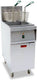 Omcan - 40 lbs Stainless Steel  Single Phase Electric Floor Fryer - 47740