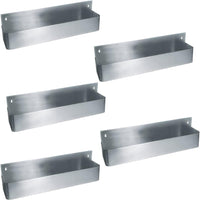 Omcan - 42" Stainless Steel Single Speed Bar Rail, Pack of 5 - 80864