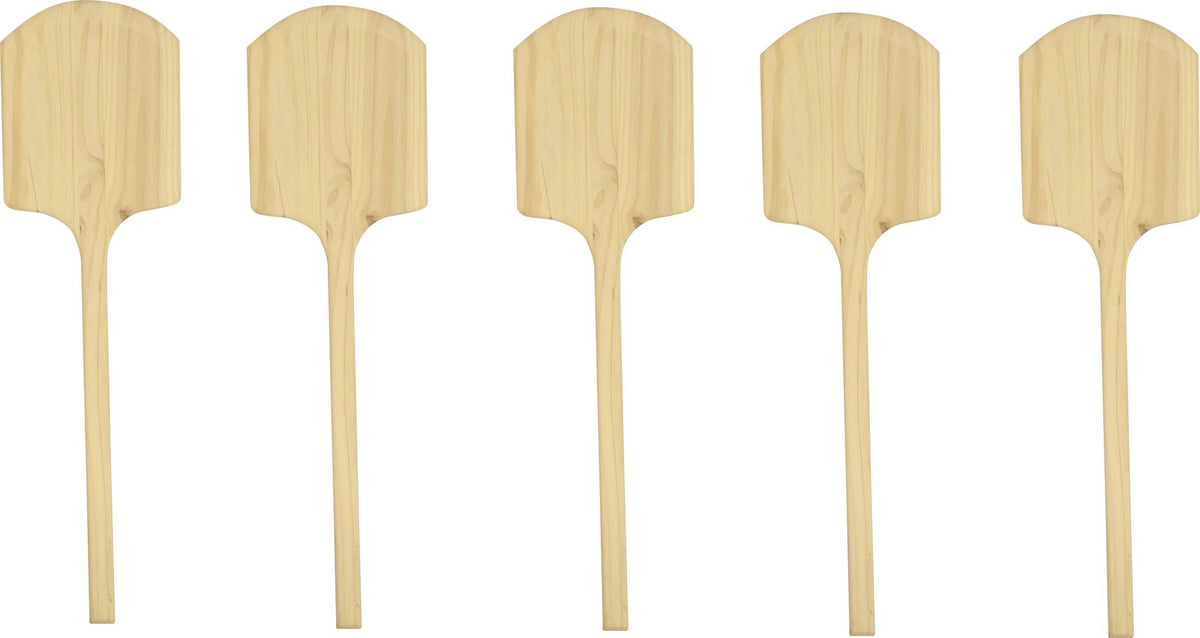 Omcan - 42" Wooden Pizza Peel (16" x 18"), Pack of 4 - 80607