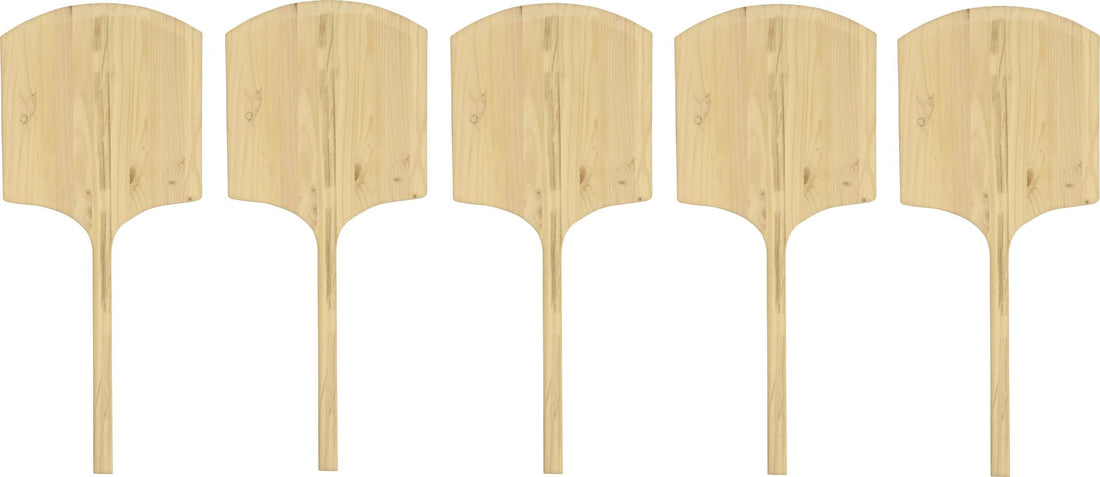 Omcan - 42" Wooden Pizza Peel (18" x 18"), Pack of 4 - 80608
