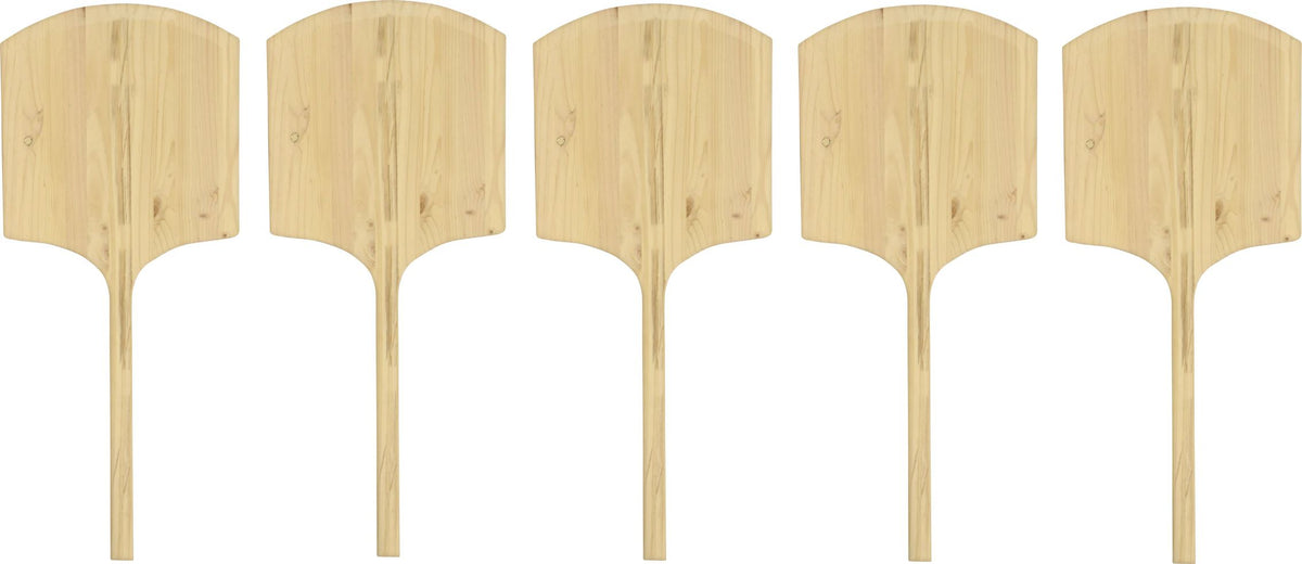 Omcan - 42" Wooden Pizza Peel (18" x 18"), Pack of 4 - 80608