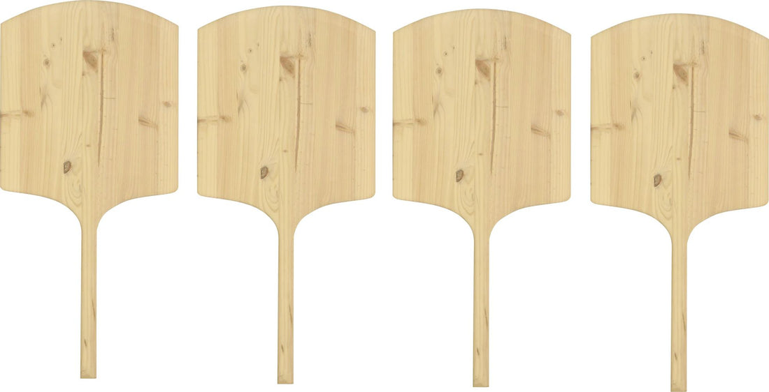 Omcan - 42" Wooden Pizza Peel (20" x 22"), Pack of 3 - 80609