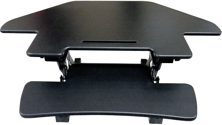 Omcan - 43.3″ x 23.6″ Height-Adjustable Standing Corner Desktop Desk - 44561