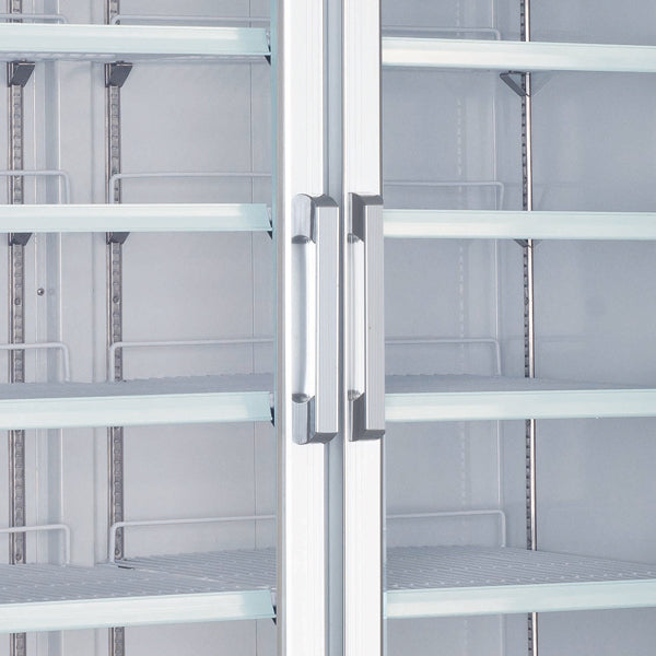 Omcan - 44.8 Cu.Ft. White Display Freezer With Double Glass Door - 50075