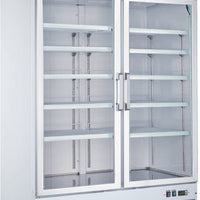 Omcan - 44.8 Cu.Ft. White Display Freezer With Double Glass Door - 50075