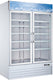 Omcan - 44.8 Cu.Ft. White Display Freezer With Double Glass Door - 50075