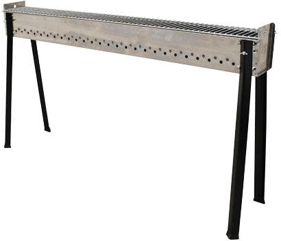 Omcan - 45.3″ x 5.5″ Stainless Steel Charcoal Kebab Grill Grid - 47317