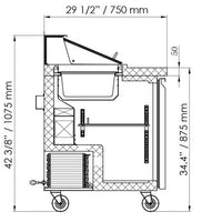 Omcan - 47" Refrigerated Prep Table - PT-CN-1194-HC