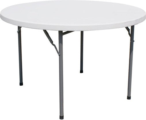 Omcan - 47" Solid Round Folding Table, Pack of 2 - 44490
