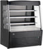 Omcan - 48″ Grab-and-Go Open Refrigerated Floor Self-Serve Black Display Case - 48272