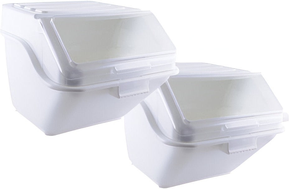 Omcan - 48 L (12.6 Gallon) Shelf Ingredient Bin with Scoop, 2 PCs/Pack - 80989