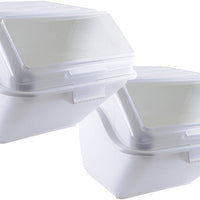 Omcan - 48 L (12.6 Gallon) Shelf Ingredient Bin with Scoop, 2 PCs/Pack - 80989