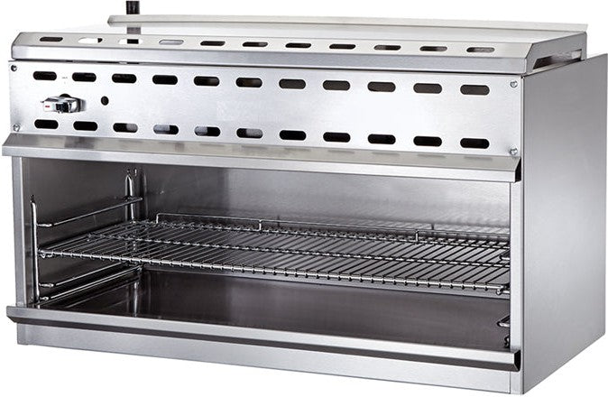 Omcan - 48" Stainless Steel Natural Gas Infrared Cheese Melter - 46032