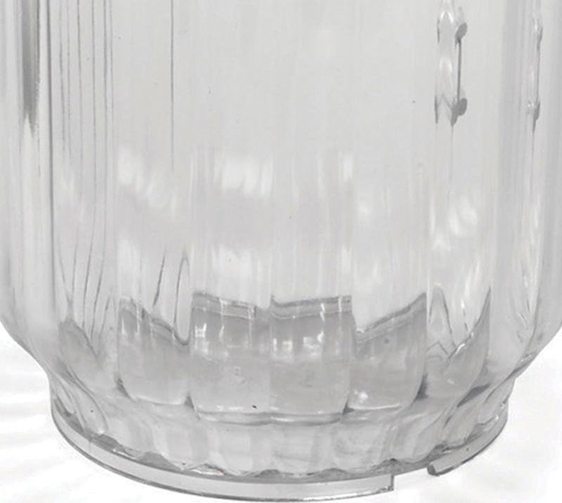 Omcan - 48 oz Clear Polycarbonate Water Pitcher (1.4 L), Pack of 20 - 80088