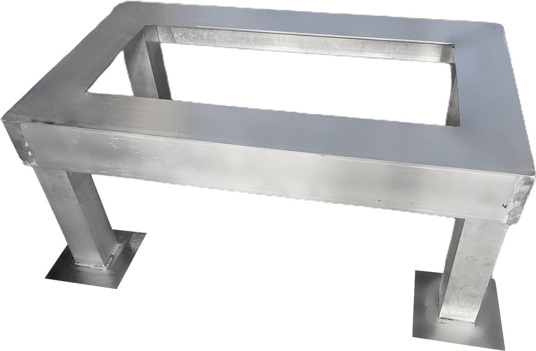 Omcan - 48.5″ x 25.5″ x 12″ Aluminum Welded Stand for Generators - 48062