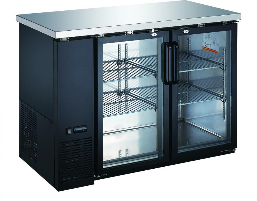 Omcan - 49" Heavy Duty Glass Door Bottle Cooler (11.8 cu. ft.) - BB-CN-0012-GH