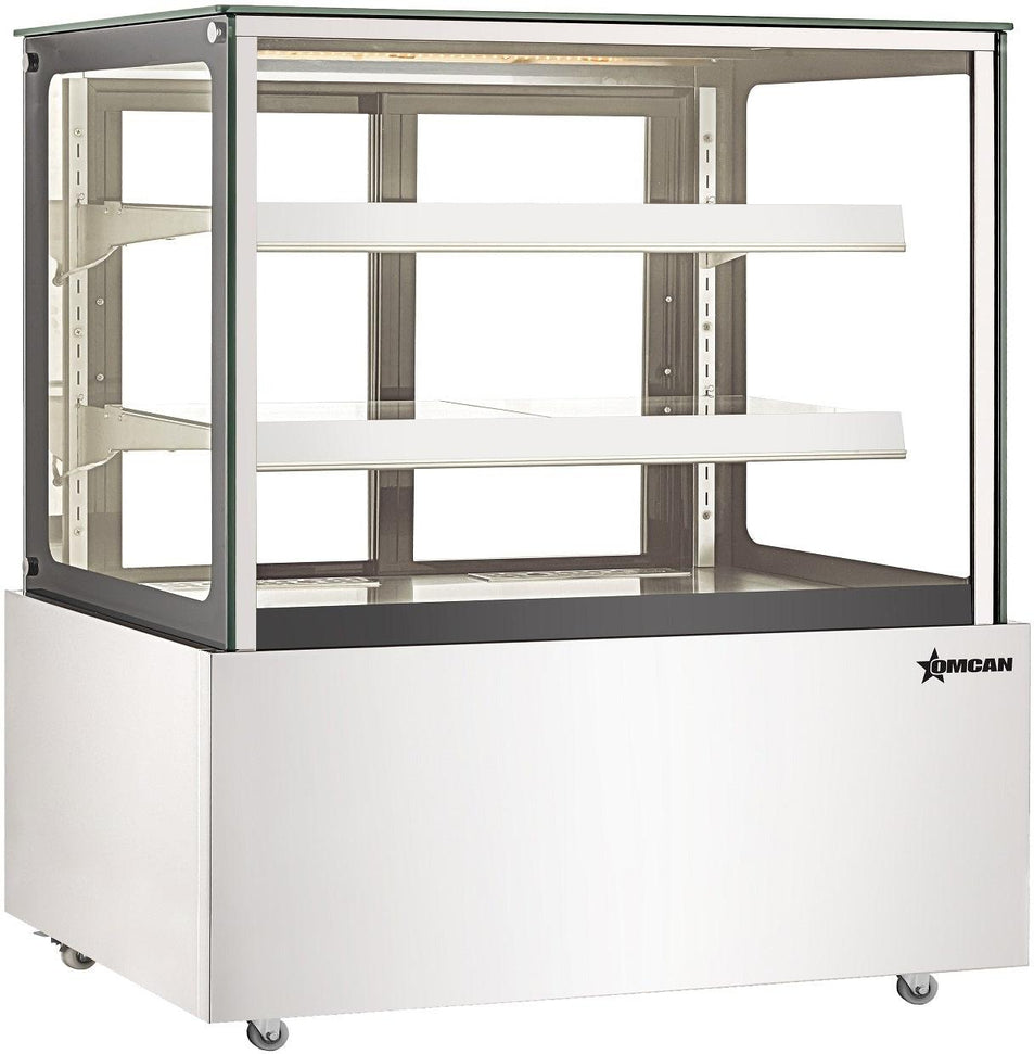 Omcan - 49" Square-Glass 16.4 Cu.Ft. Countertop Display Warmer - 48388