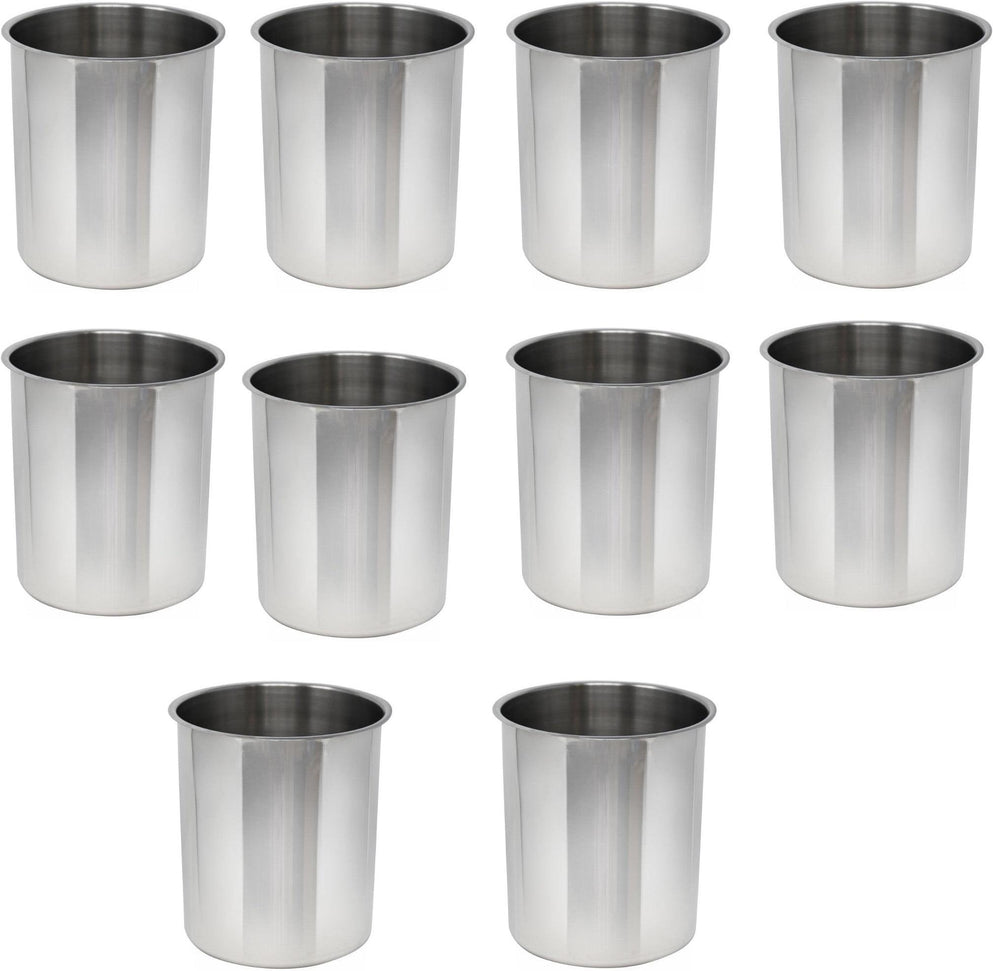 Omcan - 4.25 QT Stainless Steel Bain Marie Pot, Pack of 10 - 44655