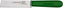 Omcan - 4.5” Cut-Off Knife with Guard & Green Handle, Pack of 10 - 11604