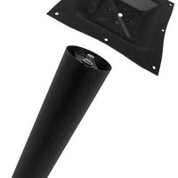 Omcan - 4.5" D x 28.5" H Black Column with Square Top Spider, Pack of 3 - 43207