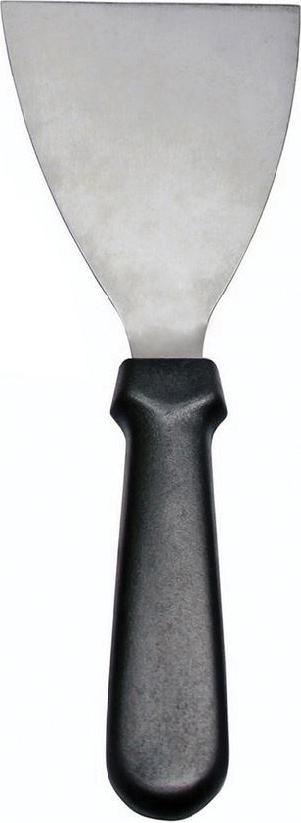 Omcan - 4.5” x 3” Pan Scraper with Black Plastic Handle, 50/cs - 80084