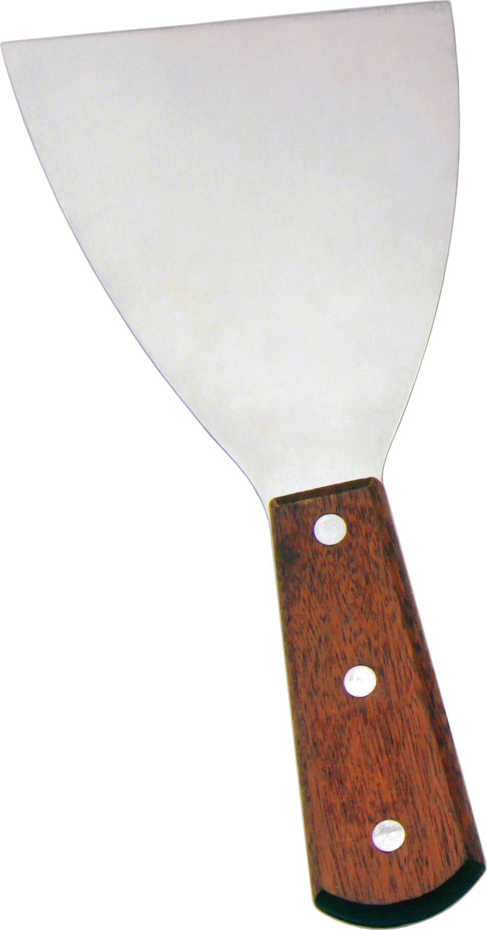 Omcan - 4.5” x 3” Pan Scraper with Wood Handle, Pack of 20 - 80047