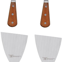 Omcan - 4.5” x 4” Forged Pan Scraper, Pack of 4 - 18316