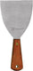 Omcan - 4.5” x 4” Greban Pan Scraper with Wood Handle, 5/cs - 23738