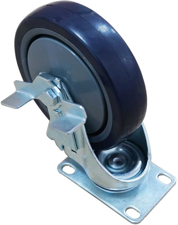 Omcan - 5" Caster with Brake For Worktables With Cabinet, Sliding Door and Drawers, Pack of 8 - 46585