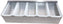 Omcan  - 5 Compartment Stainless Steel Condiment Holder with Clear Cover, Pack of 4 - 80866