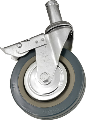 Omcan - 5” Industrial Caster with Brake For Shelving Units, 10/cs - 14461