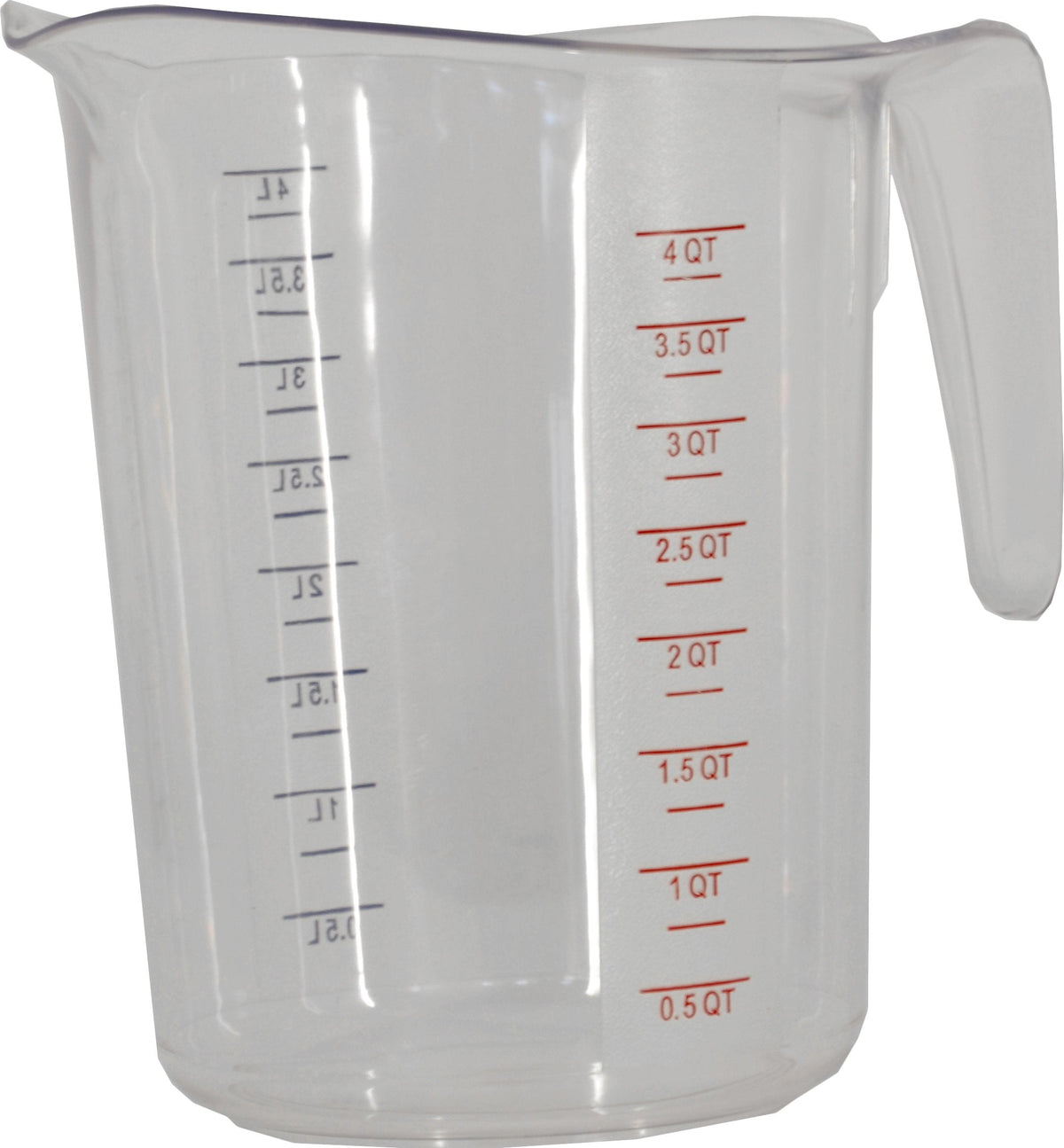 Omcan - 5 PC Clear Polycarbonate Measuring Cup Pack, Pack of 48 - 80575