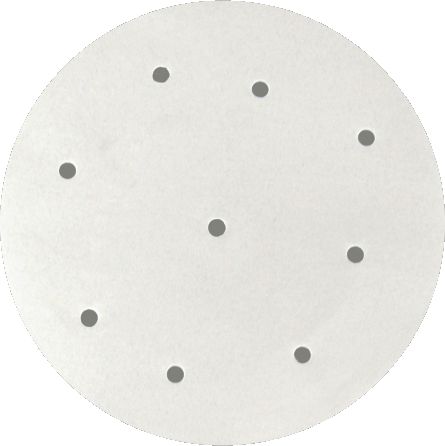 Omcan - 5" Perforated Round Patty Paper, 500 Pcs Per Pack, Pack of 10 - 44476
