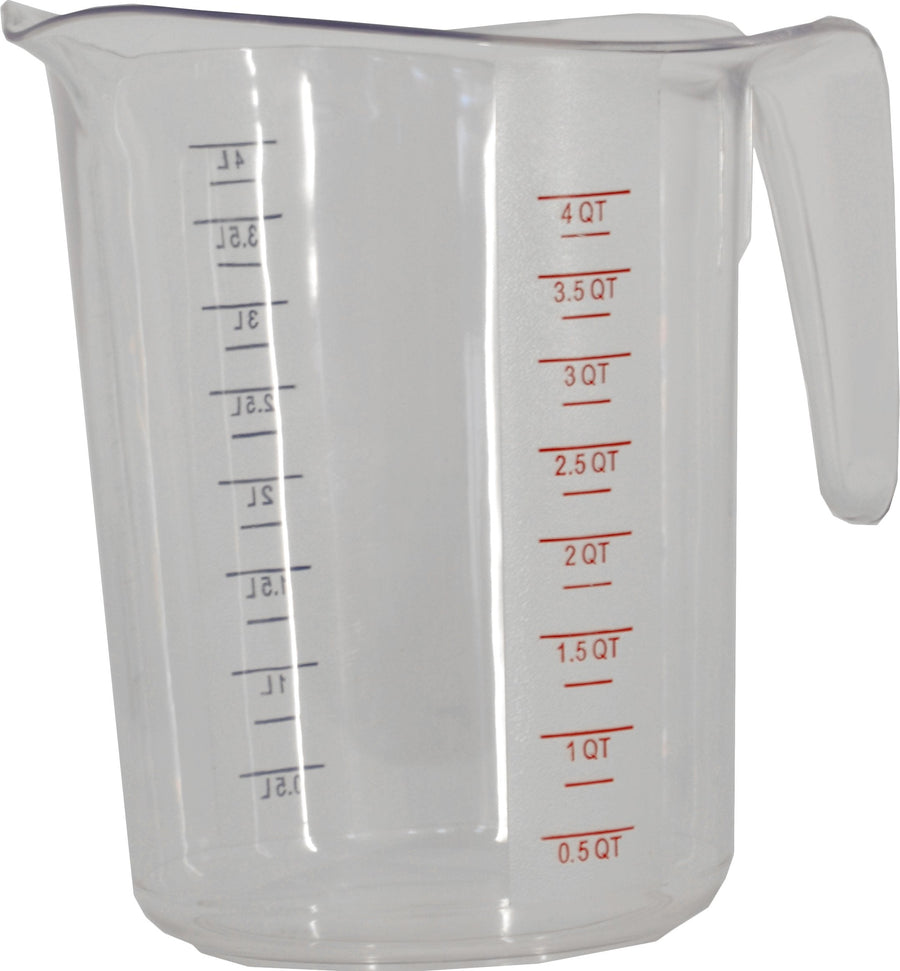 Omcan - 5 Piece Clear Polycarbonate Measuring Cup Pack, Pack of 5 - 80575