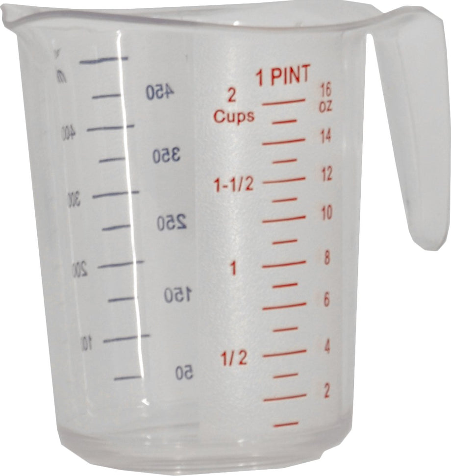 Omcan - 5 Piece Clear Polycarbonate Measuring Cup Pack, Pack of 5 - 80575
