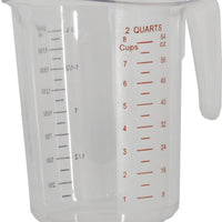 Omcan - 5 Piece Clear Polycarbonate Measuring Cup Pack, Pack of 5 - 80575