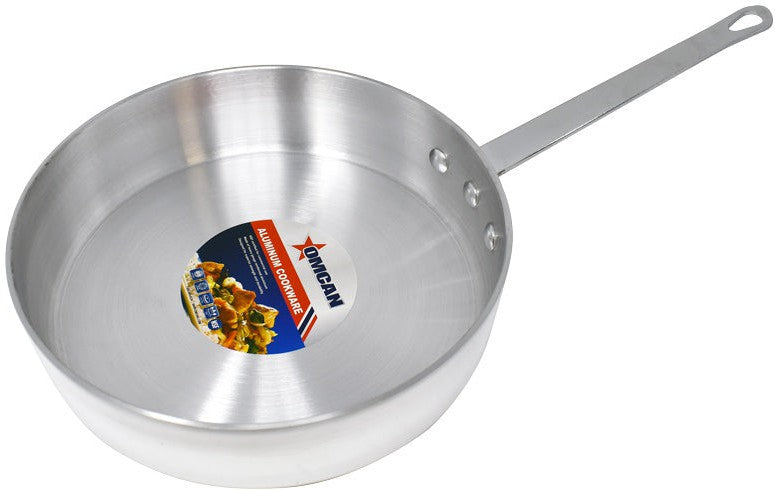Omcan - 5 QT Aluminium Saute Pan, Pack of 3 - 43443