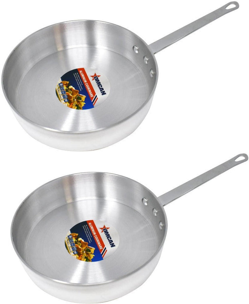 Omcan - 5 QT Aluminium Saute Pan, Pack of 3 - 43443