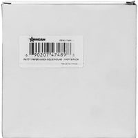 Omcan - 5" Solid Round Patty Paper, 500 Pcs Per Pack, Pack of 10 Pack - 47490